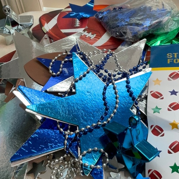 NFL Blue and Silver Star Decorations - Picture 3 of 8